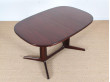 Mid-Century  modern dining table in rosewood 6/10 seats.