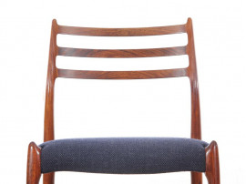 Set of 6 Scandinavian rosewood chairs N° 78