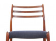 Suite de 6 chaises scandinaves en palissandre de Rio N° 78