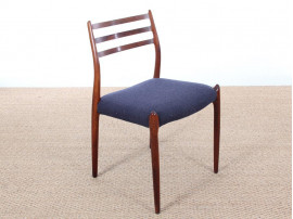 Set of 6 Scandinavian rosewood chairs N° 78