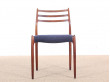 Suite de 6 chaises scandinaves en palissandre de Rio N° 78