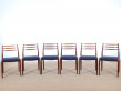 Set of 6 Scandinavian rosewood chairs N° 78