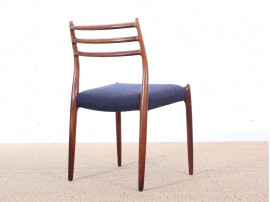 Set of 6 Scandinavian rosewood chairs N° 78