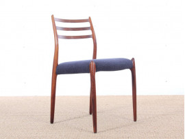 Set of 6 Scandinavian rosewood chairs N° 78