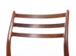 Set of 6 Scandinavian rosewood chairs N° 78