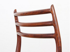 Set of 6 Scandinavian rosewood chairs N° 78