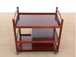 Scandinavian service trolley in rosewood 