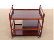 Scandinavian service trolley in rosewood 