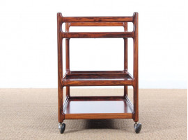 Scandinavian service trolley in rosewood 