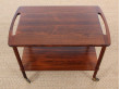 Danish mid-century modern serving cart in teak