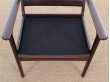 Paire de fauteuils scandinaves en acajou