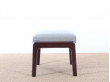 Mid-Century Modern Danish foot rest in mahogany for  lounge chair  model PJ 112 by Ole Wanscher