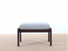Mid-Century Modern Danish foot rest in mahogany for  lounge chair  model PJ 112 by Ole Wanscher