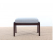 Mid-Century Modern Danish foot rest in mahogany for  lounge chair  model PJ 112 by Ole Wanscher