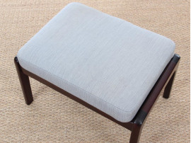 Mid-Century Modern Danish foot rest in mahogany for  lounge chair  model PJ 112 by Ole Wanscher