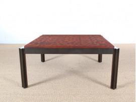 Mid-Century  modern coffee table in teak by Rolf Middelboe & Gorm Lindum