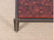 table basse scandinave carrée en marqueterie