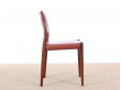 Mid-Century danish set of 6 chairs in Rio rosewood by Niels Møller