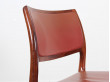 Mid-Century danish set of 6 chairs in Rio rosewood by Niels Møller