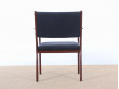 Mid-Century  modern  pair of arm chairs in mahogany model PJ-412 by Ole Wanscher