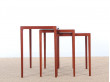 Mid-Century danish nesting tables in teak by Eske Kristensen for Ludvig Pontoppidan