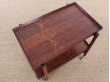 Mid-Century danish serving cart in Rio rosewood by Poul Hundevad