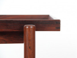 Mid-Century danish serving cart in Rio rosewood by Poul Hundevad