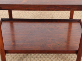 Mid-Century danish serving cart in Rio rosewood by Poul Hundevad