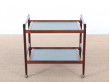 Mid-Century danish serving cart in mahogany by Dyrlund