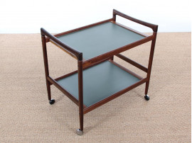 Mid-Century danish serving cart in mahogany by Dyrlund