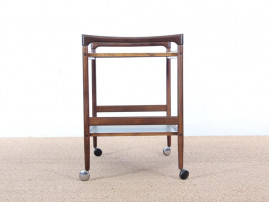 Mid-Century danish serving cart in mahogany by Dyrlund