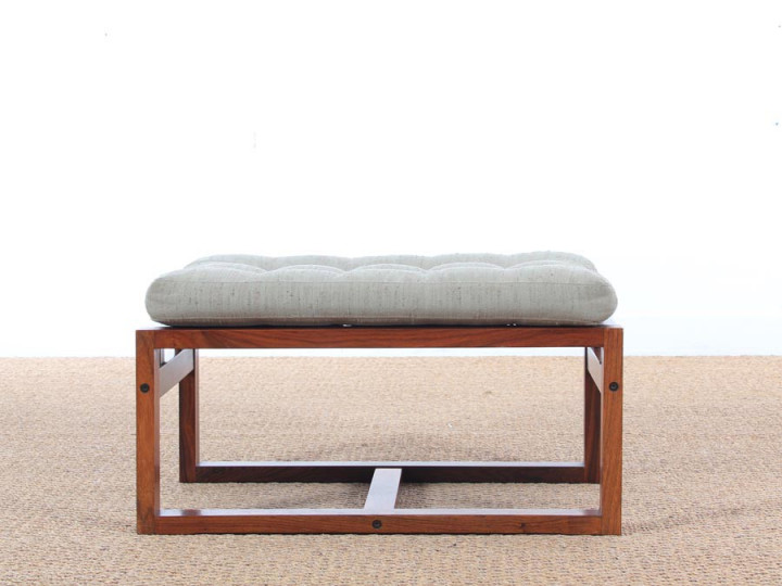 Mid-Century danish foot rest in Rio rosewood.