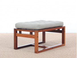 Mid-Century danish foot rest in Rio rosewood.