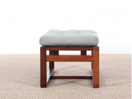 Mid-Century danish foot rest in Rio rosewood.