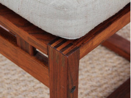 Mid-Century danish foot rest in Rio rosewood.