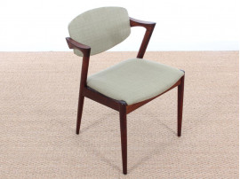 Mid-Century danish set of  8 Kai Kristiansen rosewood chairs, model 42