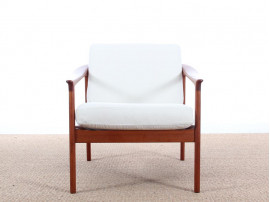 Mid-Century danish lounge chair in teak model Colorado by Folke Ohlsson