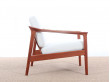 Mid-Century danish lounge chair in teak model Colorado by Folke Ohlsson