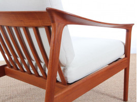 Mid-Century danish lounge chair in teak model Colorado by Folke Ohlsson