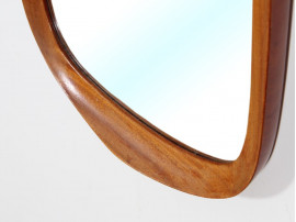 Mid-Century modern mirror in mahogany