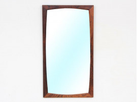 miroir scandinave en palissandre de Rio 