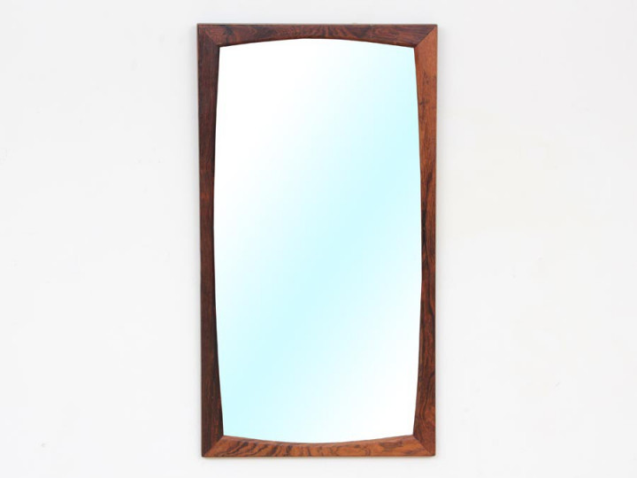 miroir scandinave en palissandre de Rio 