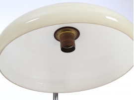 Mid-Century modern desk lamp in opal