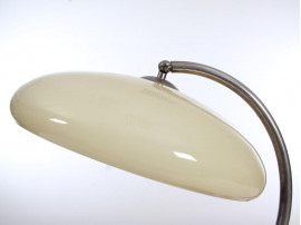 Mid-Century modern desk lamp in opal