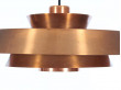 Mid-Century danish pendant light in copper model Nova by Jo Hammerborg. 