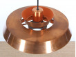 Mid-Century danish pendant light in copper model Nova by Jo Hammerborg. 