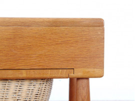 Danish sewing table in oak by Ejvind A. Johansson