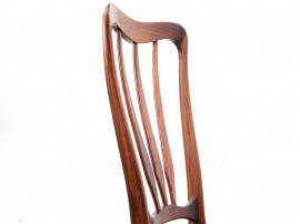 Mid-Century Modern Danish set of 4 chairs in Rio rosewood model Ingrid by Niels Koefoed