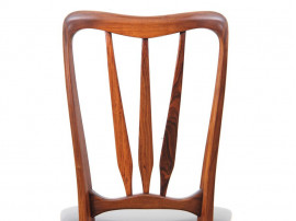 Mid-Century Modern Danish set of 4 chairs in Rio rosewood model Ingrid by Niels Koefoed