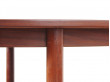 Table de repas scandinave ronde en teck 4/6 pers.  